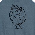thumbnail image 3 of Instant Message - Country Casuals - Chicken w/ Flowers - Women's Racerback Tank Top, 3 of 6