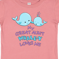 thumbnail image 4 of Inktastic My Great Aunt Whale-y Loves Me Boys or Girls Baby T-Shirt, 4 of 5