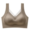 thumbnail image 6 of WCJM Womens Everyday Bras Comfortable Wireless Bralettes V Neck Bra Smooth Brassiere Basic Bras Underwire Bra, 6 of 6