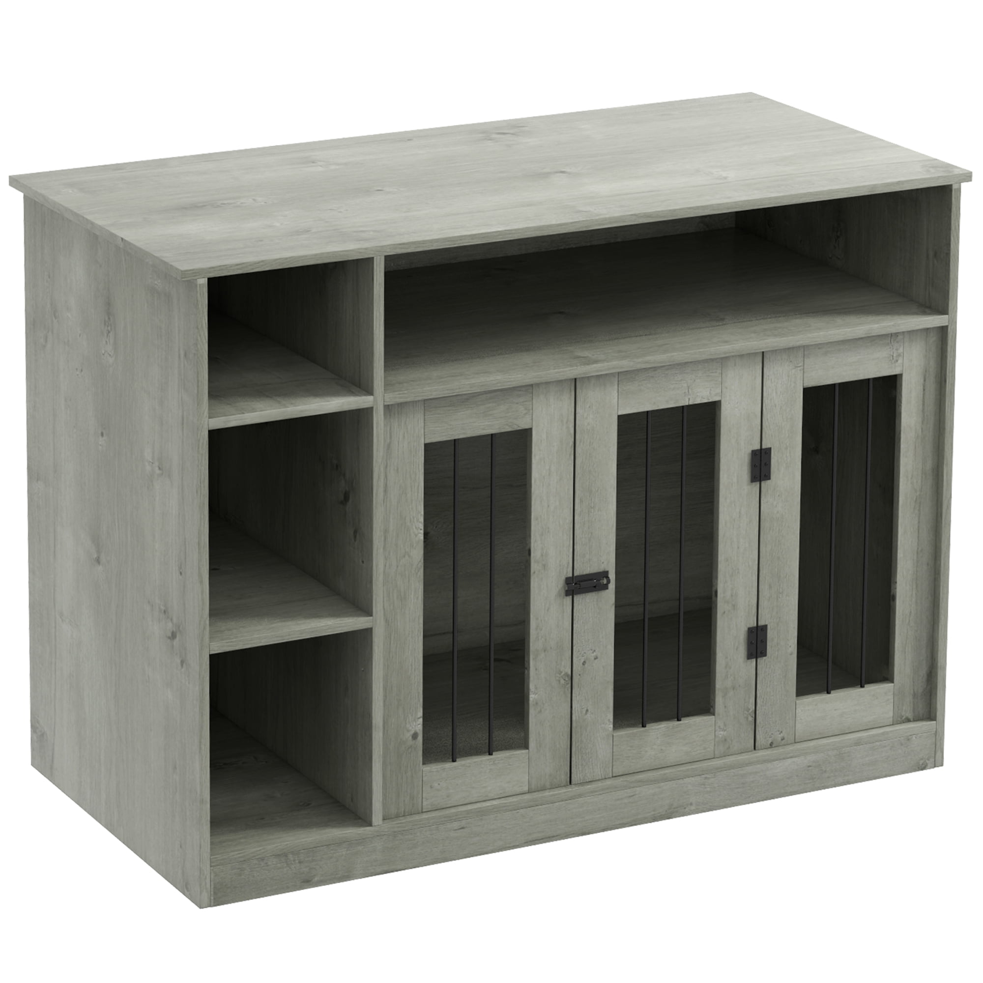 PawHut Furniture Style Dog Crate End Table W/ Adjustable Shelf Storage Space