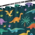 thumbnail image 3 of Dinosaur and Palm Tree Pattern Shower Curtain 36"x72" ,Bathroom Decorative Shower Curtains Set with 12 Hooks,Modern Waterproof Washable Shower Curtain, 3 of 6