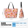 thumbnail image 4 of Kdxio Funny Food for Beach Bag for Women Large Beach Tote Bag Waterproof Sandproof Swim Bag with Zipper Pockets Beach Vacation Travel, 4 of 7