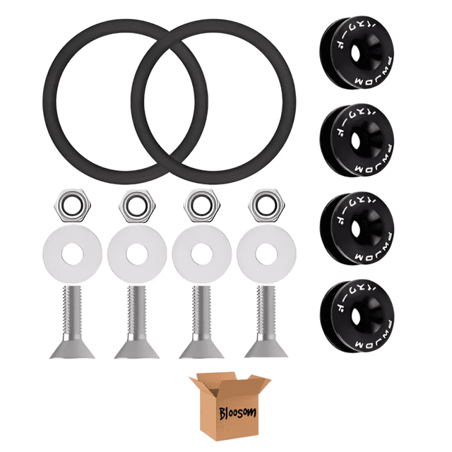 Sujetadores Facia Plano Tornillo Liga Bumper Fastener Negro