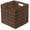 Brown, variant on Ornavo Home Wicker Storage Cubes Bin, 13 x 13 Inch Storage Cubes Shelf Basket Collapsible Natural Hand Woven Paper Kallax Storage Cube Bin with Handles - Set of 4, White/Brown
