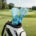 thumbnail image 5 of Yuyamidu Blue Sea Turtle Golf Club Head Covers for Drivers, Fairway Woods, and Hybrids, Fashion Head Covers Waterproof Leather Golf Headcover with Soft Lining, 5 of 8