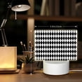 thumbnail image 6 of Hirioo Black And White Diamonds for Rectangular Acrylic with Night Light Best Gifts for Lover Girl Mom, Valentine's Day Anniversary Birthday Wedding Present, 6 of 9