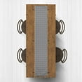 thumbnail image 2 of Creative Products Black and White Houndstooth 16x90 Poly Twill Table Runner, 2 of 3