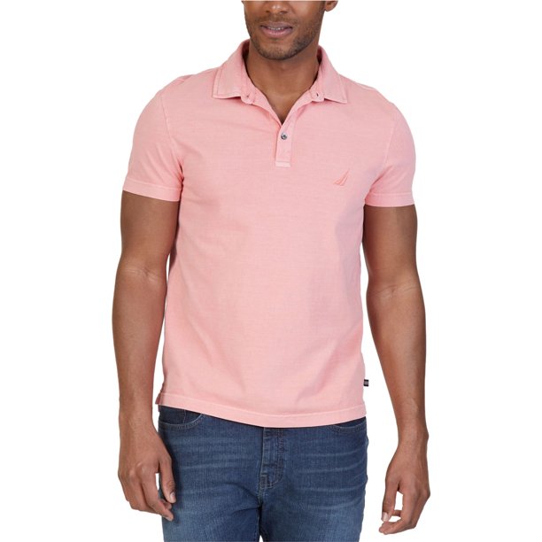 Nautica - Polo de rugby clásico para hombre, color rosa, grande Nautica polo, rugbi