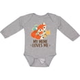thumbnail image 3 of Inktastic Meme Loves Me Grandchild Fox Boys or Girls Long Sleeve Baby Bodysuit, 3 of 5