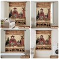 thumbnail image 6 of Brown Farmhouse Sheer Curtains 63 Inches Long, Vintage Country Animals Wooden Grain Light Filering Curtains, Breathable Simi Curtain Privacy Drapes for Living Room Bedroom Window Treatment, 6 of 9