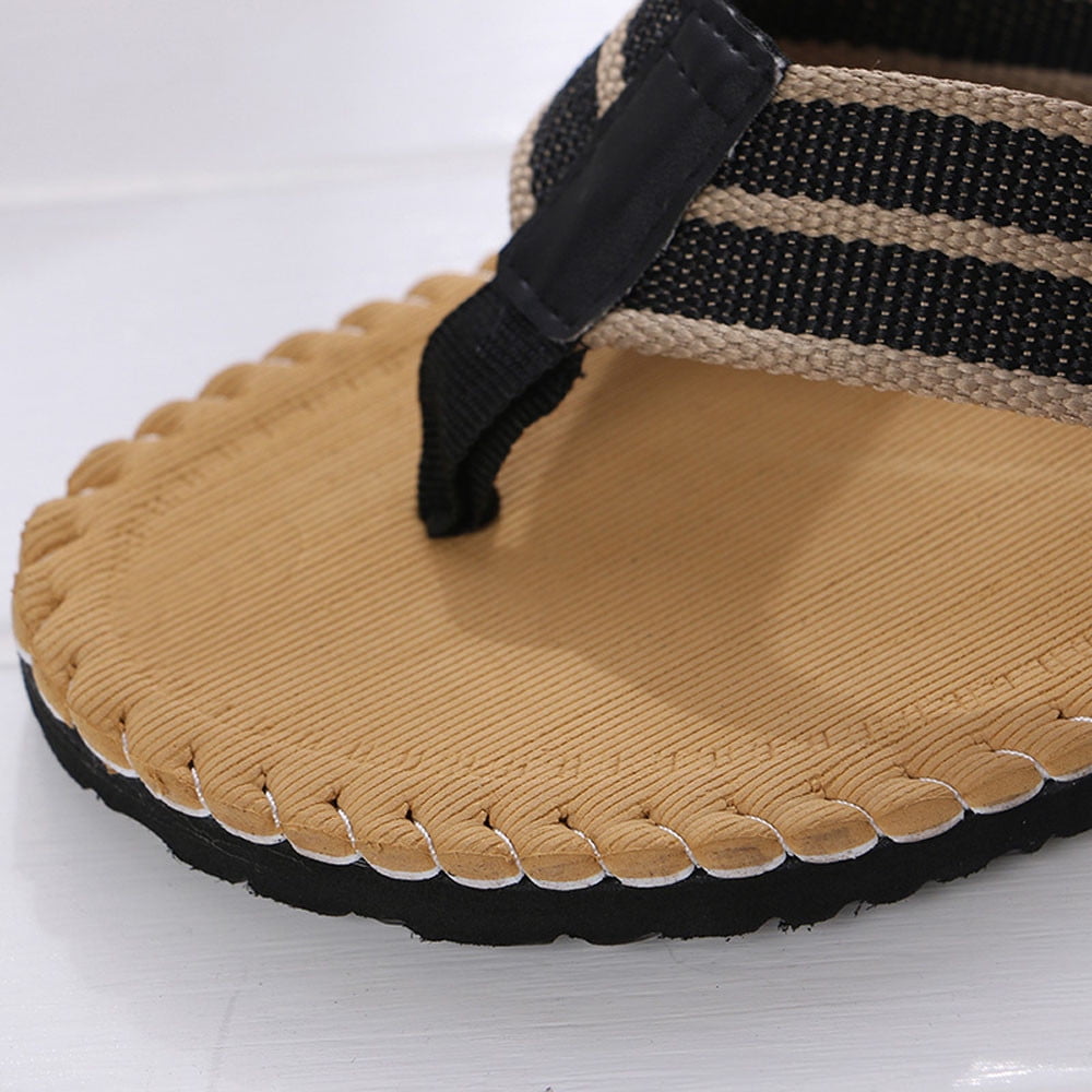 Forthery I MAD FOR YOU Mens Flip Flops Fashion Non-slip Breathable Slippers Light Weight Thong Sandals 