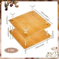 thumbnail image 2 of 1Set Square Bookbinding Tool with Screw & Nut Wood Book Binding Machine Peru 250x250x9mm, 2 of 8