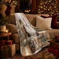 thumbnail image 3 of Majestic Winter Cats Festive Holiday, Festive Pet Portrait Pattern, Warm Flannel Blanket for Living Room and Bedroom, Cat Lovers Just Because Gift, Pet Lover Home Decor, 3 of 9