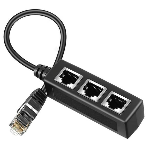 Rj45 Ethernet Splitter Adapter, 1 to 3 , for Home, Office, School Network Expansion