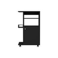 thumbnail image 2 of 4.7 In. High Black Kitchen Island With Cabinet And Four Flexible Modern Rectangular In, 2 of 3