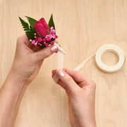 FloraCraft Floral Tape, 0.5 in x 60 ft, White, Paper, 1 Roll