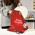 thumbnail image 6 of Merry Christmas Balls Stars Flowers Kitchen Towel, Dish Towels Quick Drying Tea Towels Absorbent Hand Towels for Kitchen Sink Dinner Table 28 x 18 Inches, Set of 6, 6 of 7