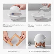 Moon Lamp Humidifier, 2 in 1 Moon Night Light & Humidifiers with USB Recharge, 3 Colors 3D LED Moon Light with Stand, Kids Friend Lover Birthday Gift Bedroom Home Decor 330ml