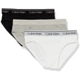 thumbnail image 1 of Ropa interior de bikini Calvin Klein de algodón moderno para niñas, paquete de 3, 1 of 1