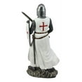 thumbnail image 6 of White Cloak Caped Medieval Crusader Swordsman Knight of Christ Figurine 11.5"H, 6 of 7