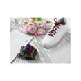 thumbnail image 3 of INSPIRE CHIC 1 Pair Round Rope Dual Colored Striped Shoelace Shoe Strings for Boots Sneakers 90cm/35.43" Royal Blue Black, 3 of 4
