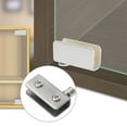 BTOER 1 Pair Glass Door Hinges Stainless Steel Pivot Hinge Clip