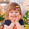 thumbnail image 4 of FONDOTIN 6pcs Non-Slip Hair Barrettes For Kids School Charming Design Hair Accessories, 4 of 6