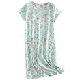 thumbnail image 5 of FEREMO Sleepwear for Women 2 Pack Cotton Printed Sleepshirt Loungewear Night Dress, 5 of 7