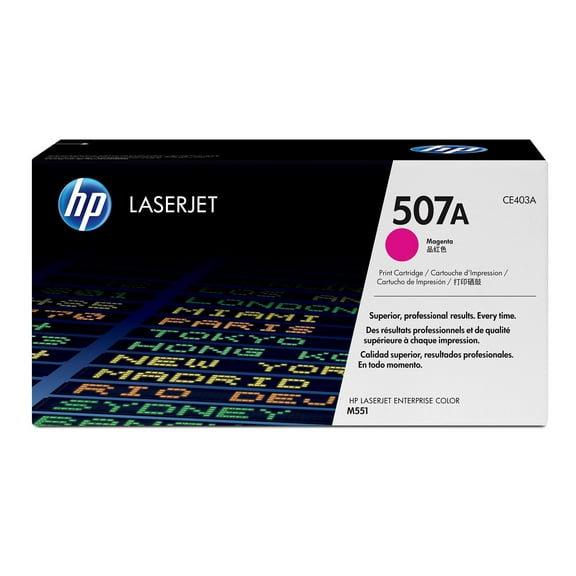 HP 507A Magenta Original LaserJet Toner Cartridge, ~6,000 pages, CE403A