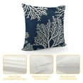 thumbnail image 4 of COMIO Navy Blue Nautical Ocean Starfish Coral Seahorse Anchor Throw Pillow Covers, Ocean Nautical Gifts, Sea Animal Pillow Cases Home Ship Sofa Decor, 4 of 5