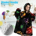 thumbnail image 1 of Blanket Hoodie for Kids Oversized Wearable Hooded Blanket Soft Warm Flannel Hoodie Sweater Blanket Animal Pattern Blanket Sweatshirt One Size Fits All Wearable Blanket with Pockets, 1 of 9