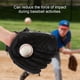 thumbnail image 4 of Guante de béisbol para zurdos, accesorio para adultos, para entrenamiento y competición (negro), 4 of 14