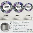 thumbnail image 4 of Designart "Fragrant Blossoms in Purple Lilacs II" Floral Purple Large Round Mirror - Round Mirror Wall Décor - Traditional Round Printed Mirror 29" x 29" Inch, 4 of 5