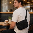 thumbnail image 3 of Bolso bandolera de lona para mujer, bolso de hombro, riñonera, bolso pequeño – Correa ajustable y desmontable, diseño ligero y compacto, ideal para el día a día, uso casual y viajes., 3 of 5