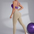 thumbnail image 5 of Womens Sports Bras Beautiful Back Running Sports Bra Medium And High Yoga Wear Shockproof Gathered Bra Fitness Wireless Bra Purple M, 5 of 7