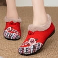 thumbnail image 4 of Dpityserensio Flats Shoes for Women Winter Shoes With Velvet Embroidery Ethnic Style Shoes Flat Shoes, 4 of 6