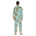 thumbnail image 6 of 1 Piece Adult Onesie Pajamas Cozy & Loose-Fit Sleepsuit Loungewear with Pockets Cute Otter Pattern Small, 6 of 7