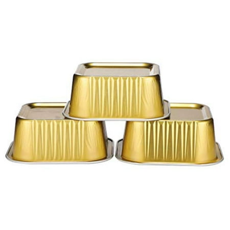 

Angfeng 20pcs Reusable Lid Cupcake Cups 300ml Pie Ramen Dessert Flan Custard Pudding Jelly Cups Dining Party Favors(Gold)