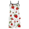 thumbnail image 4 of SMihono Women's Camisole Pajamas Set - Floral Print Sleeveless Tank Top with Shorts Soft Sleepwear Casual 2 Piece Lounge Sets Red M, 4 of 5