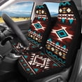 thumbnail image 3 of Pzuqiu Tribal Aztec Car Seat Cover Auto Accessories Interior 4Pcs, Front Seat Protector Auto Seat Rear Split Bench Cover Universal Automotive Interior Protection Accessories, 3 of 7