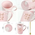 thumbnail image 4 of Gifts for Mom - Best Mom Ever Coffee Mug, Mothers Day Gifts for Mom, Birthday Gifts, Christmas Gifts, Mom Gifts, Futtumy 14 fl oz Pink Coffee Mugs Ceramic Mug Tea Cup, 4 of 10