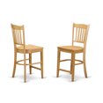 thumbnail image 3 of Kitchen Counter Height Dining Set - 5 Piece Table & Chairs - Rectangle Dining Room Table - Oak Finish, 3 of 5