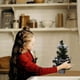 thumbnail image 4 of Decoración de árbol de Navidad miniatura plateado de 30cm, conjunto de árbol de Navidad de escritorio, árbol de mesa de Navidad para decoraciones de Navidad, 4 of 6