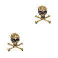 thumbnail image 1 of Broche de calavera Minnieouse estilo Punk Plata antigua, 1 of 5