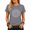 Grey, variant on Giffimy Women's Classic Round Neck Text Print T-Shirt Versatile Short Sleeve Graphic Top Everyday Casual Wear