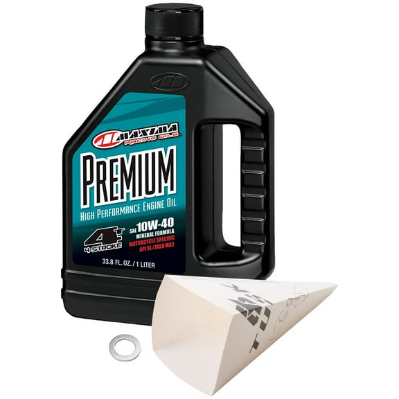 Tusk 2-Stroke Transmission Oil Change Kit Compatible with Maxima Premium 10W-40 For Yamaha YZ125X 2020-2026