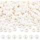 thumbnail image 1 of 300 cuentas de perlas europeas de plástico, color blanco cremoso, con agujero grande, de imitación de plástico, redondas, sueltas, con espaciador., 1 of 9