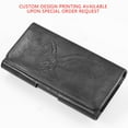 thumbnail image 2 of Leather Holster Embossed Eagle Belt Loop Card Wallet for 6.5 in Phones, 2 of 6
