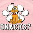 thumbnail image 3 of Disney - Pluto Snacks? - Toddler & Youth Girls Raglan Graphic T-Shirt, 3 of 4