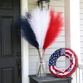 thumbnail image 5 of Kbndieu 15pcs Red White and Blue Pampas Grass Decor 21.6 Inch Faux Pampas Grass Bulk Flower Arrangement and Vase Filler for Home Wedding Living Room 4th of July Patriotic Party Decorations, 5 of 7